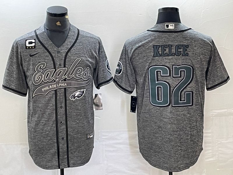 Men Philadelphia Eagles #62 Kelce 2024 Nike Co branded NFL Jersey style 3->philadelphia eagles->NFL Jersey